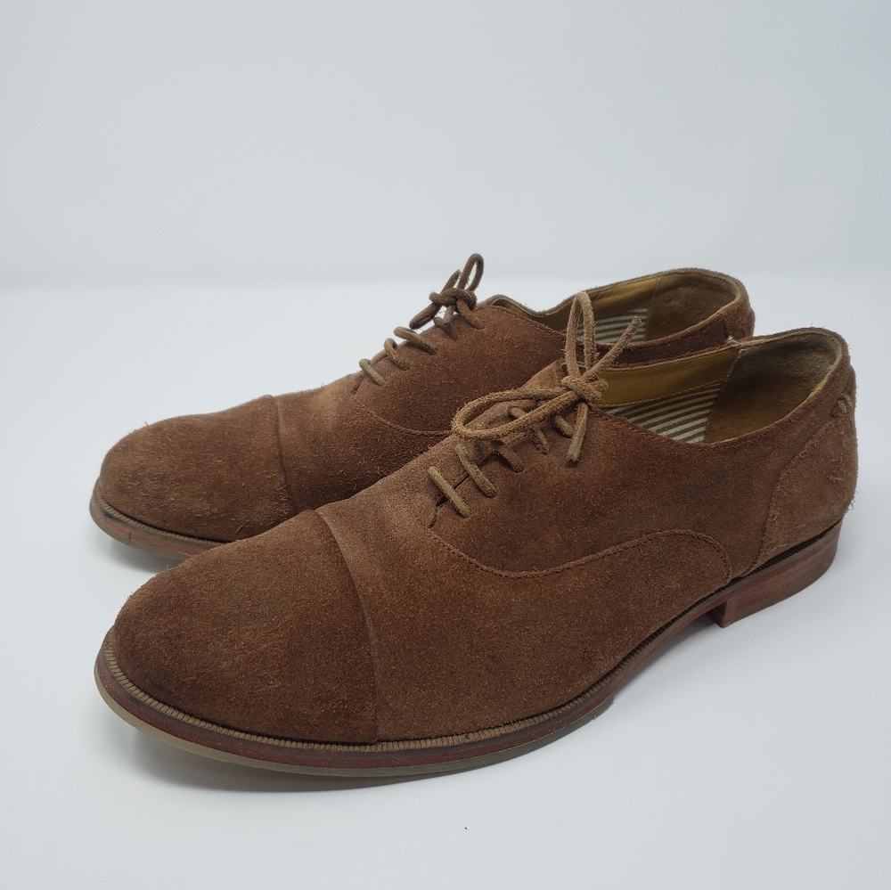 J. Shoes Baily Laceless Oxford in Brandy Suede 11